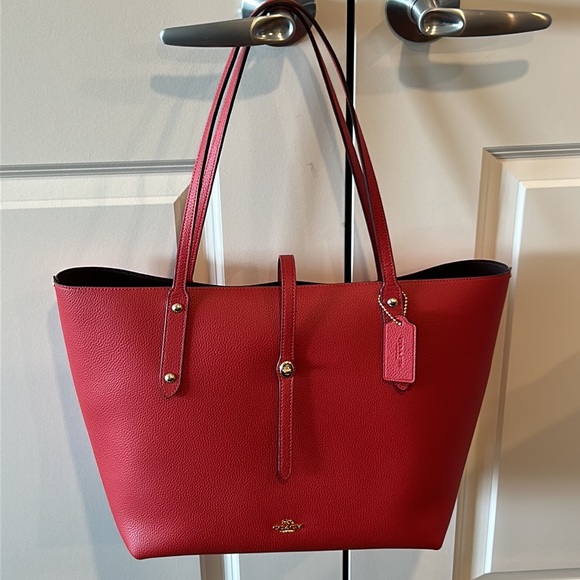 Coach Handbags - Coach Market Tote in Red